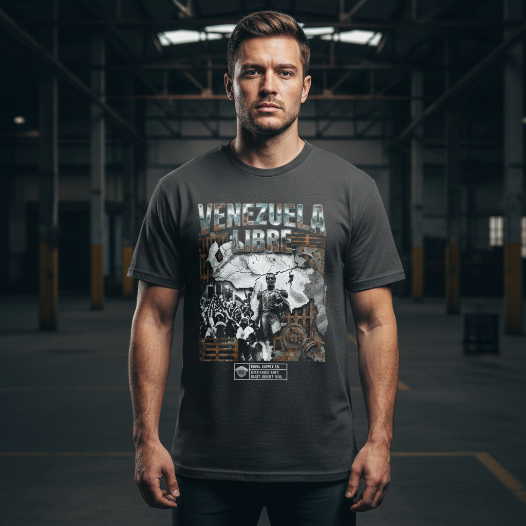 FERAL-002 // VENEZUELA LIBRE - Heavyweight Garment-Dyed Tee.