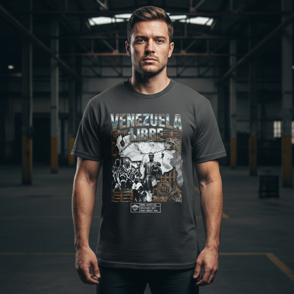 FERAL-002 // VENEZUELA LIBRE - Heavyweight Garment-Dyed Tee.