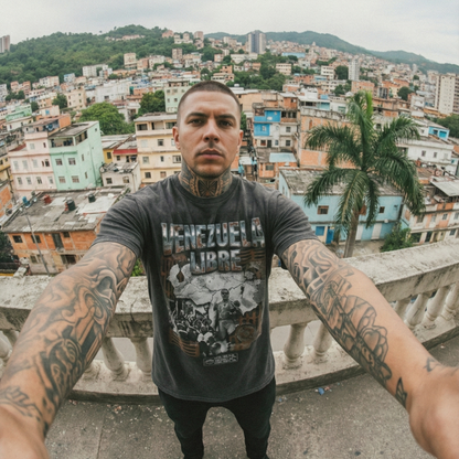 FERAL-002 // VENEZUELA LIBRE - Heavyweight Garment-Dyed Tee.